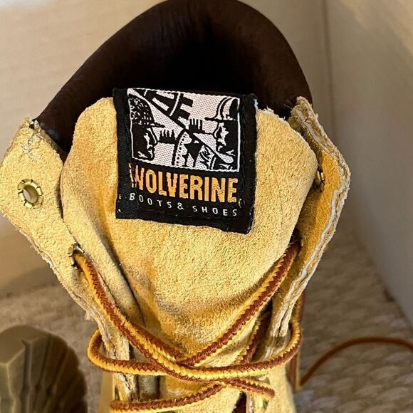 New Wolverine Wheat Gold Soft Toe Work Field Boots US 6.5 M Womens 7.5 - Picture 2 of 7